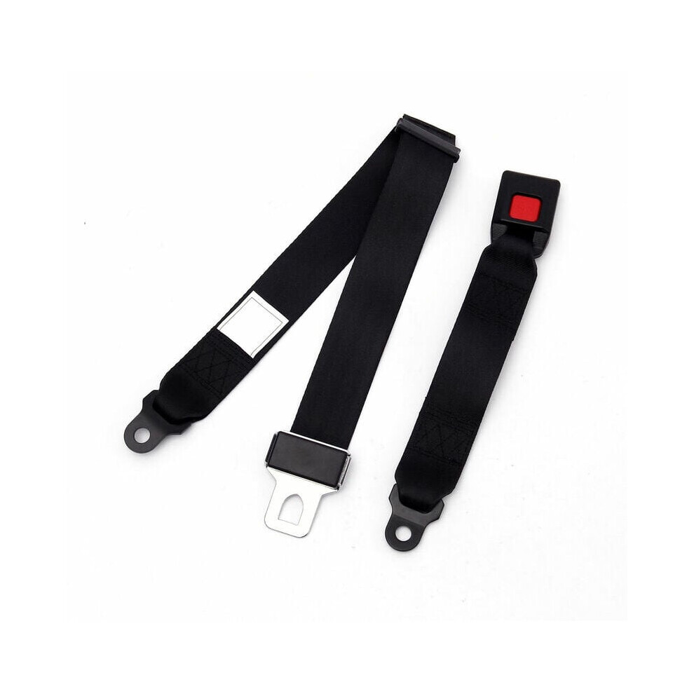 Airplane Seat Belt Extender, Universal Standard Size, Classic Appearance, 2Pcs Black 9128293339681
