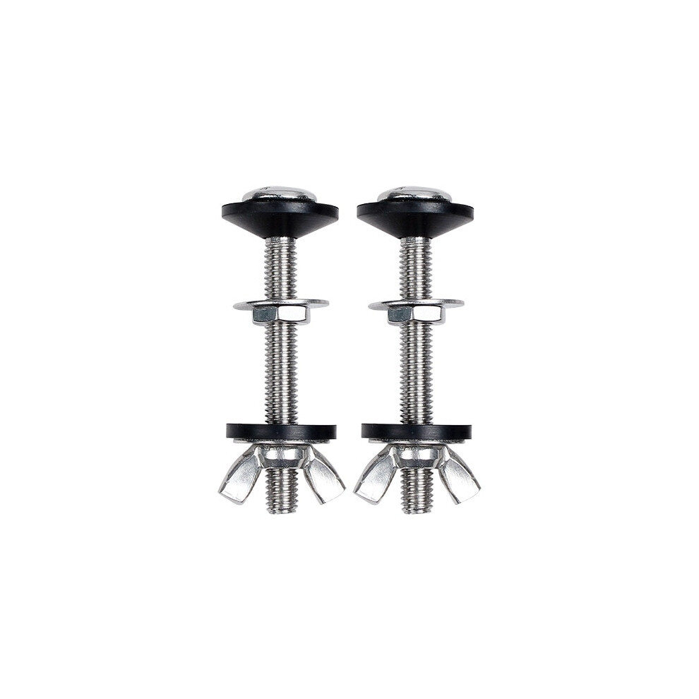 Universal Toilet Bolt Kit, Watertight Connection Kit With Butterfly Nuts Design, Rustproof Toilet Bolts For Durable Toilet Assembly, Stainless Steel 9009791571455