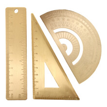 Artistic Polishing Geometry Scale Ruler, Clear And Accurate Scale Lines, Easy To Read And Measure, Strong Durability And High Strength, Not Easy To