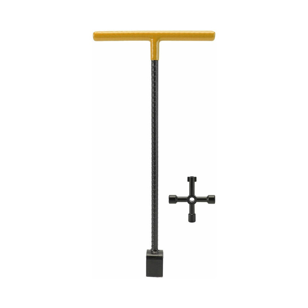 Industrial Grade Curb Key, Heavy Duty Steel T-Handle For Multi Functional Utility Tool, Suitable For Various Valves Including Water Meter, Shut-Off, 9448196436882