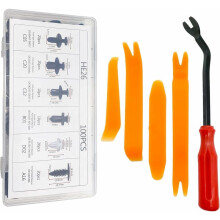 Remplacement universel des panneaux de garniture de porte, 100 clips de rivet en plastique + 5 outils de démontage, clips de pare-chocs d'aile avec