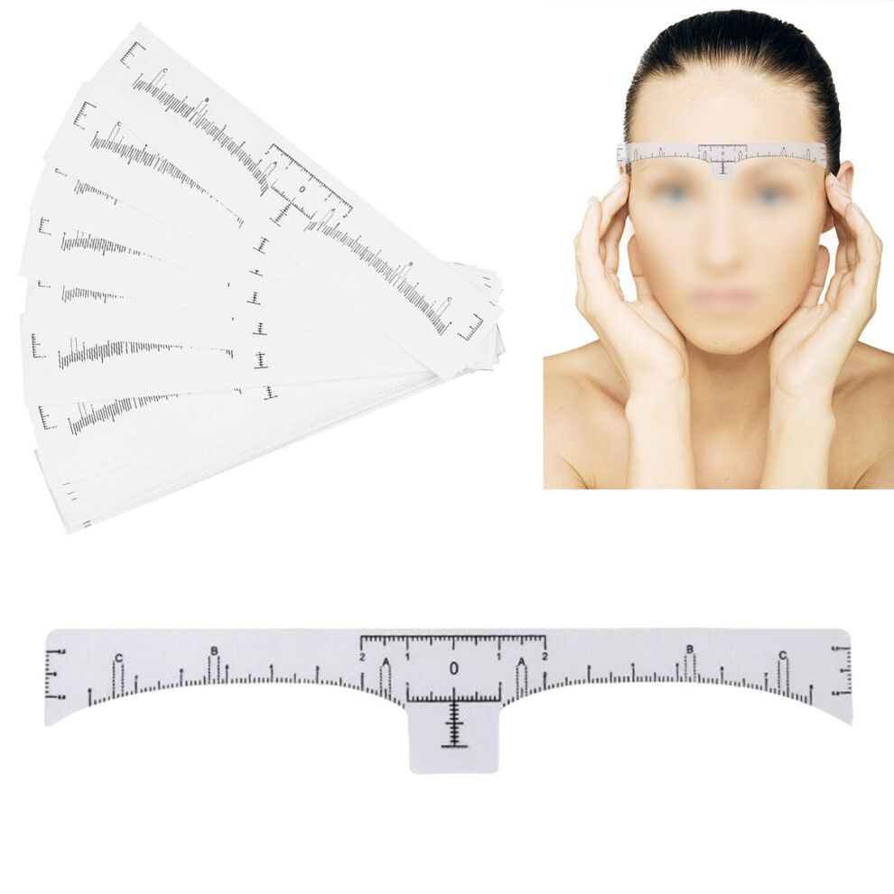 Eyebrow Positioning Stencil, Disposable Makeup Sticker for Precise Brow Shape and Measurement, Perfect for Beginners and Professionals Alike