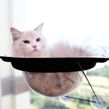 Cat Window Hammock Blue 37x37 Cm Suction Cup Window Perch, Durable Cat Hanging Bed Up To 20 Kg, Model 1115