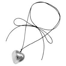Heart Necklace for Girls Cord Fashion Necklace