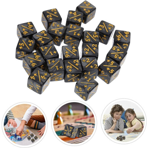 Positive and Negative Dice Counters Set 12 PCS 1