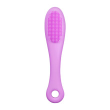 Cat Chin Cleaning Brush, Soft Silicone for Cats and Dogs, Purple 1 pc