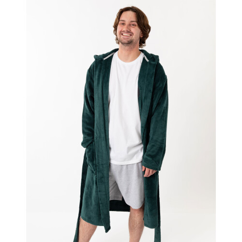 (Large) The Traitors Hooded Bathrobe (Unisex Green) 2