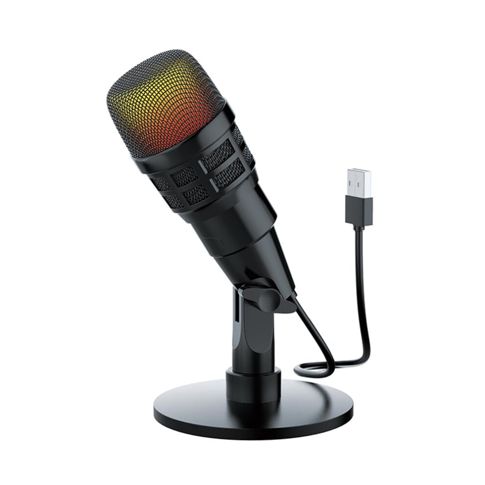 Gaming Microphone, Usb Condenser, Plug And Play For Laptop, Phone, Recording, Rgb Light 9365049835909