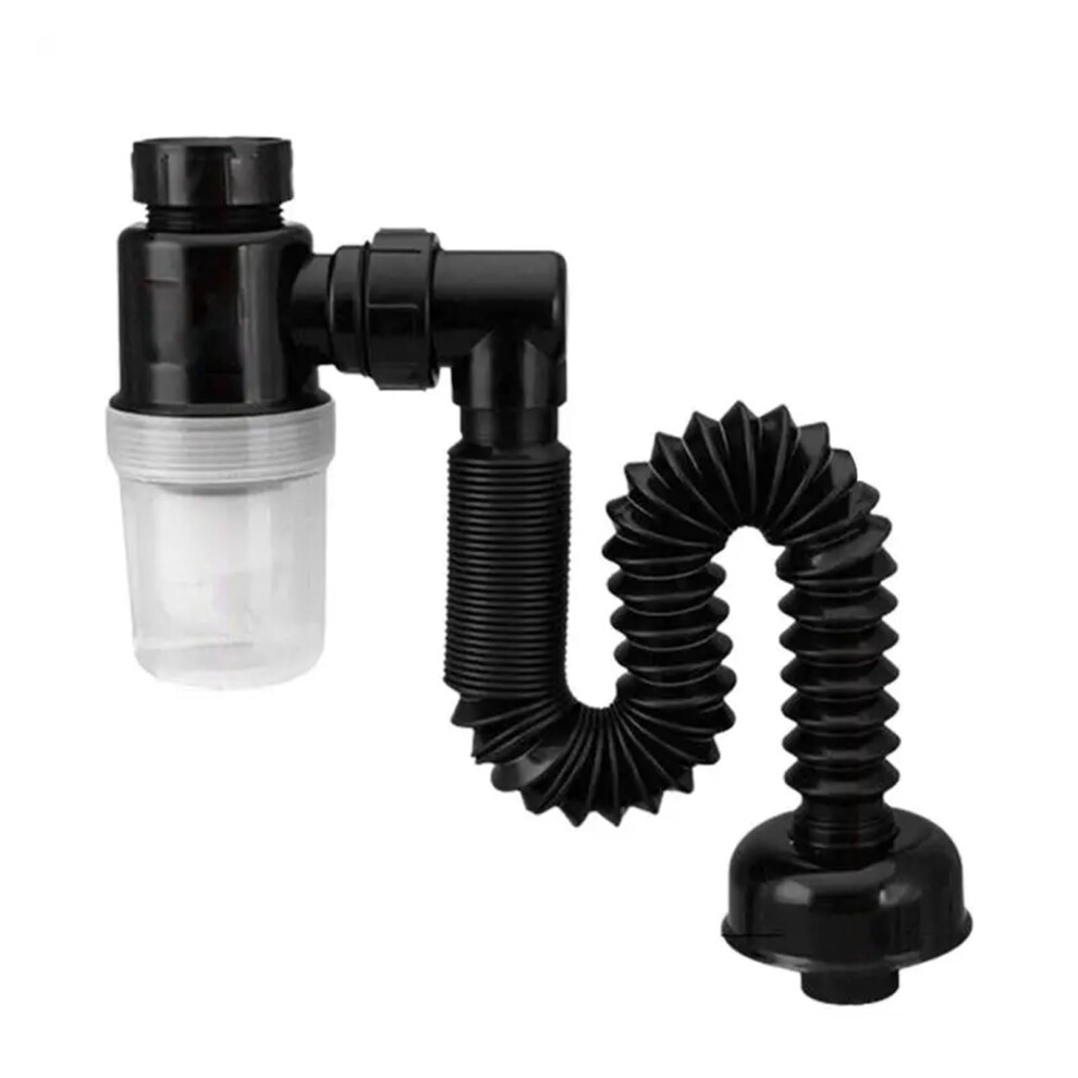 Flexible Drain Pipe Wash Basin Pipe Sink Sewer Drain Pipe Tube Anti Odor Drain Hose Extension Tube For Kitchen Cabinet Bathroom 9412369060570