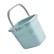 Plastic Cleaning Bucket with Easy Carry Handle, Durable Blue Water Storage for Home and Mop Use