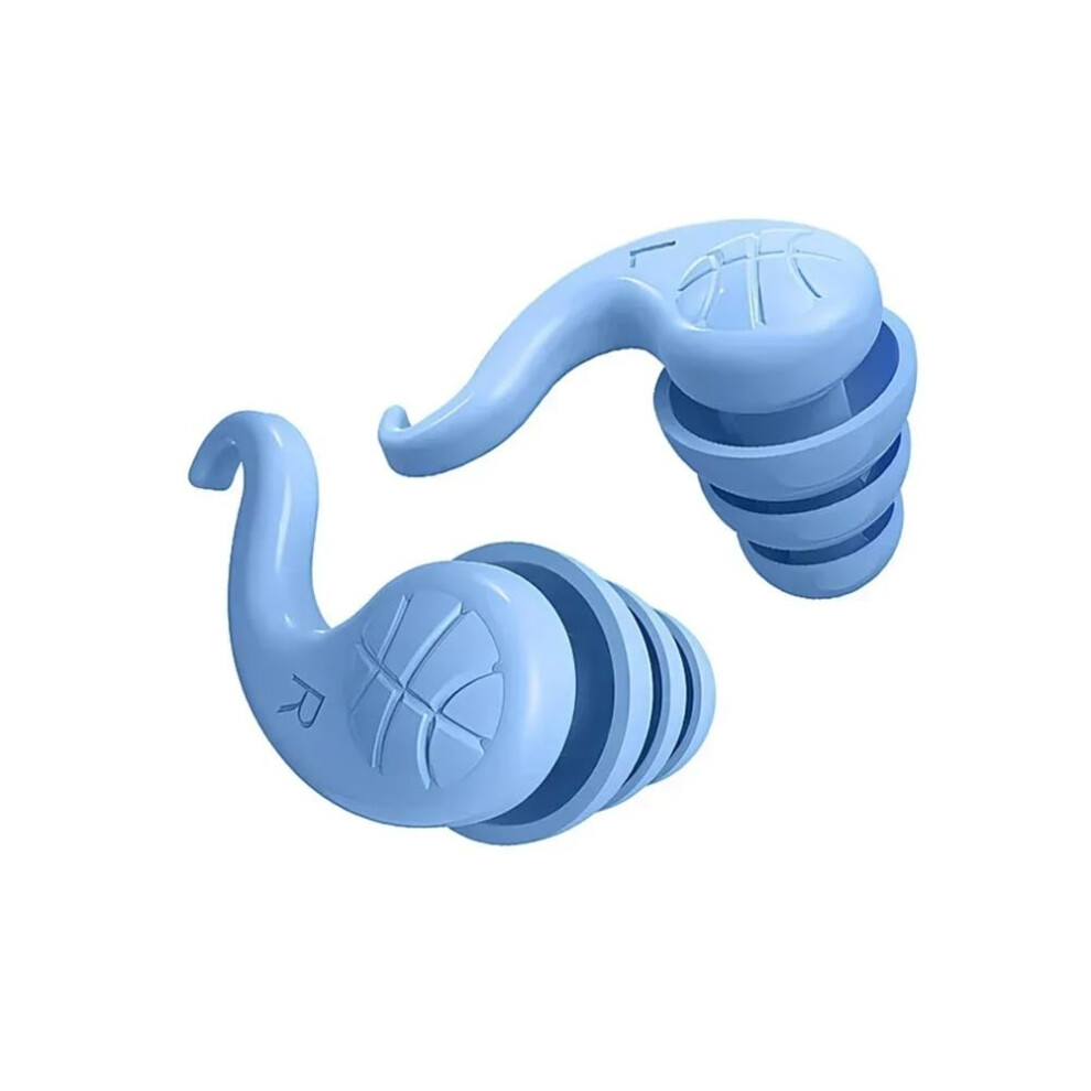 Blue Silicone Earplugs, Soundproof, 3Layer, Protection For Sleep Noise Reduction, Low Noise, Earplugs For Sleeping, Earplugs For Swimming,