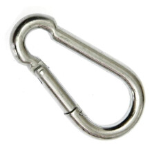 Carabiner 80 x 8 Climbing Hooks Galvanised (Pack of 10)