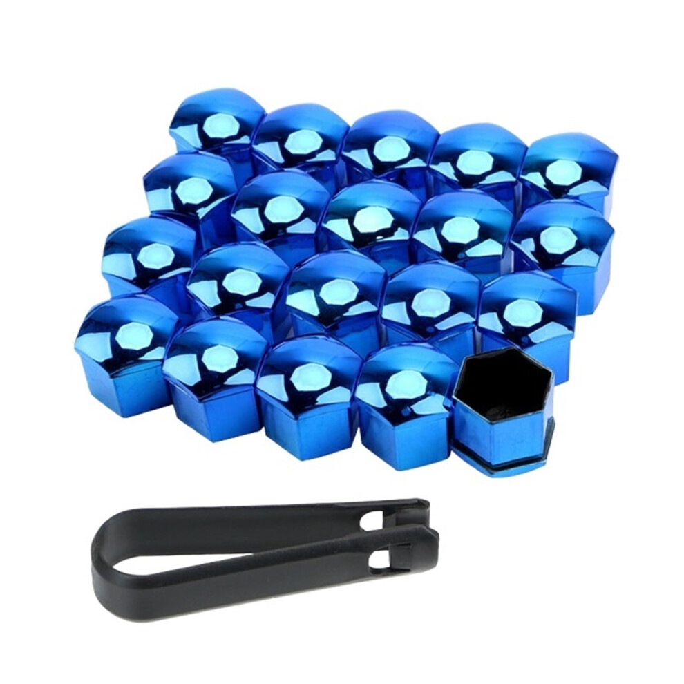 19Mm Car Wheel Nut Caps Set, 20Pcs Antirust Lug Bolt Covers For Tire Protection And Decoration Blue 9365049869713