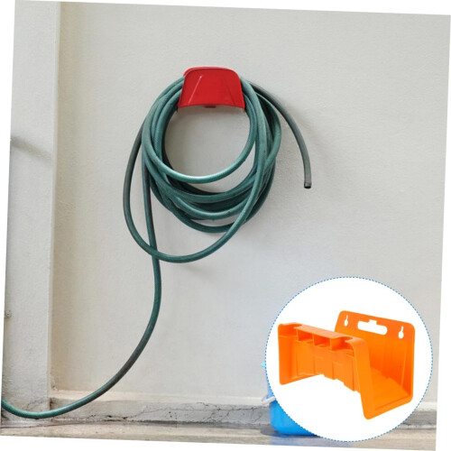 2 wallmounted hose holders for garden and irrigation hoses – sturdy storage solution 2