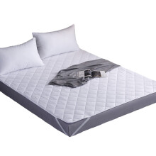 Ultra Soft Cotton Mattress Topper Breathable Machine Washable 4 Corner Elastic Removable White 180x200cm Single/Double
