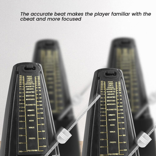 Mechanical Metronome, Universal for Guitar, Violin, Piano, Musical Instruments, Practice Tool, White, Durable Ref: 7622 2
