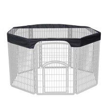Dog Playpen Cover Waterproof Top 24 Inch Anti-UV Wear Resistant Dog Pen Canopy Shade for Outdoor Use