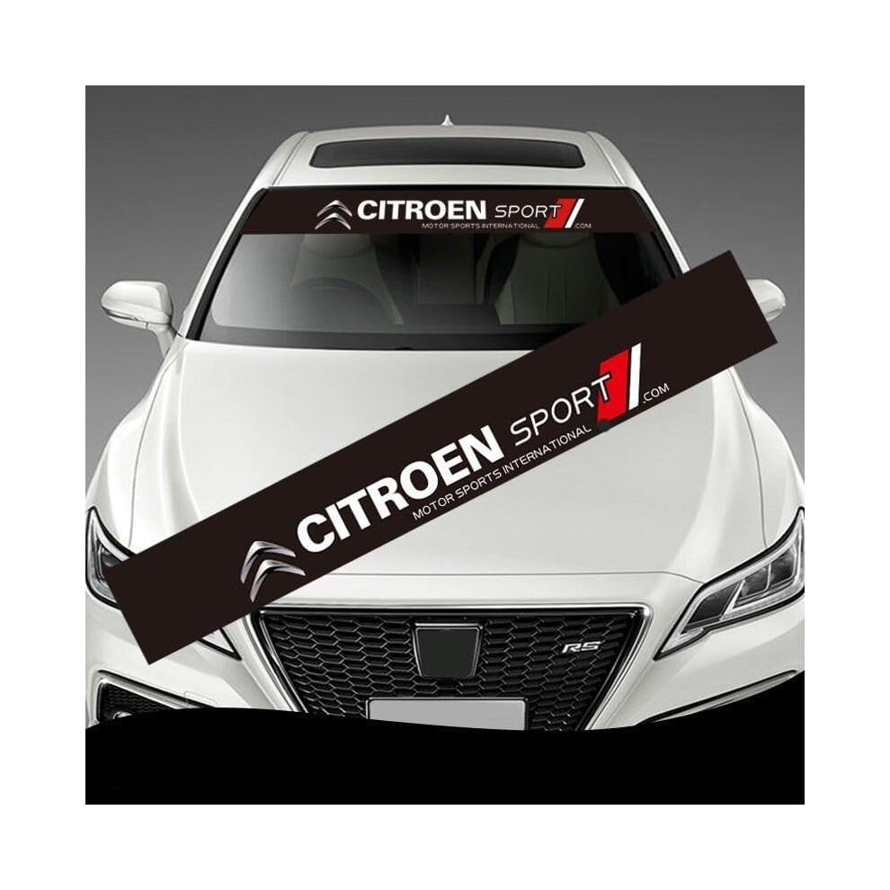Car Windscreen Sun Strip For Citroen C1 C2 C3 C4 C5 Elysee Selfadhesive Front/Rear Window Windshield Sunstrip Sticker 9189345010163