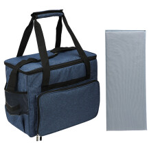 Sewing Machine Carrying Case with Removable Shoulder Strap-blue