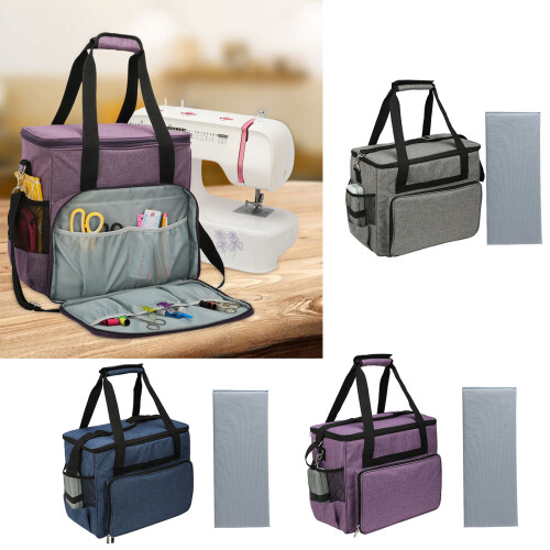 Sewing Machine Carrying Case with Removable Shoulder Strap-blue 2