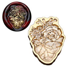 Halloween Series Wax Seal Stamp Witch Sealing Wax-Moth Heart