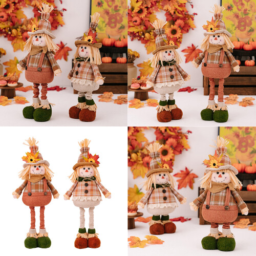 Harvest Festivals Scarecrow Doll Retractable-Womens model 2