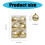 Beautiful Star Patterned Sphere Tree Baubles Festival-Gold 4