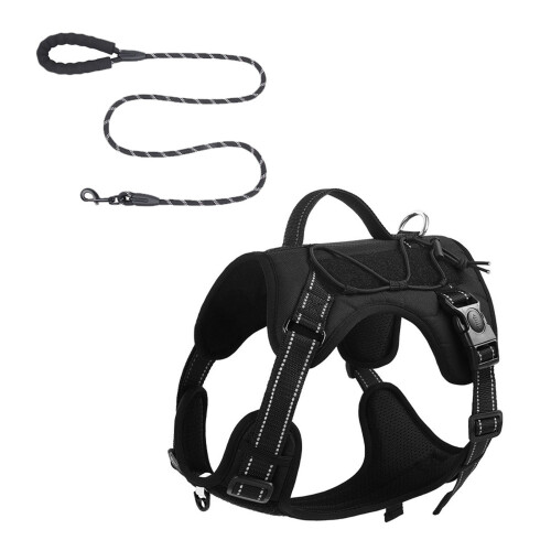 Dog Vest Adjustable Training Harness for Running &-S   2