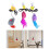 Self Entertaining Door Mounted Cats Toy Elastic Mouse-Pink 3