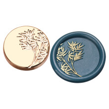 Brass Head Sealing Wax Stamp Flower Series Wax-Bamboo rhyme