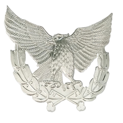 Star Emblem Roleplay Captain Costume Hat-silver eagle hat