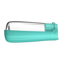 Foldable Dog Water & Food Container Bottle Cats Water-lake blue