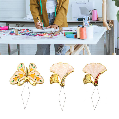 Chinese Styles Leaf Needle Threader Easy to Insert-Phalaenopsis 1