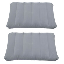 2 Pack Gray Ultralight Inflatable Camping Pillow for Hiking, Camping, Travel