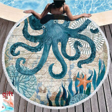 Circle Pool Picnic Table Mediation Yoga Mat, Multi-Purpose Microfiber Hippie Boho, Soft Materials For Round Mandala Beach Towel, Extra Large Sand Proo