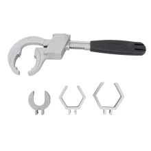 Practical Household Tool, Multipurpose Round Chucks for Flexible Use, Large Opening Adjustable Wrench Perfect for Plumbing & Woodworking Tasks