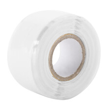 Self Fusing Waterproof Tape, Adhesive Sealing for High Temperature Resistance, Perfect for Flexible Construction Reusable Tape, 3Meters Per Roll, Whit