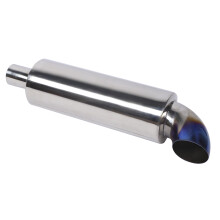 Embout d'échappement en acier inoxydable, réduction du bruit d'échappement, silencieux d'échappement universel, sonorité grave et harmonieuse,