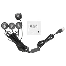 Ambiente-Auto-Deckenleuchte mit RGB-Farben, LED-Beleuchtung, Sound-Aktivierung, USB-Anschluss, Uni-Fit, einfache Plug-and-Play-Installation, lange