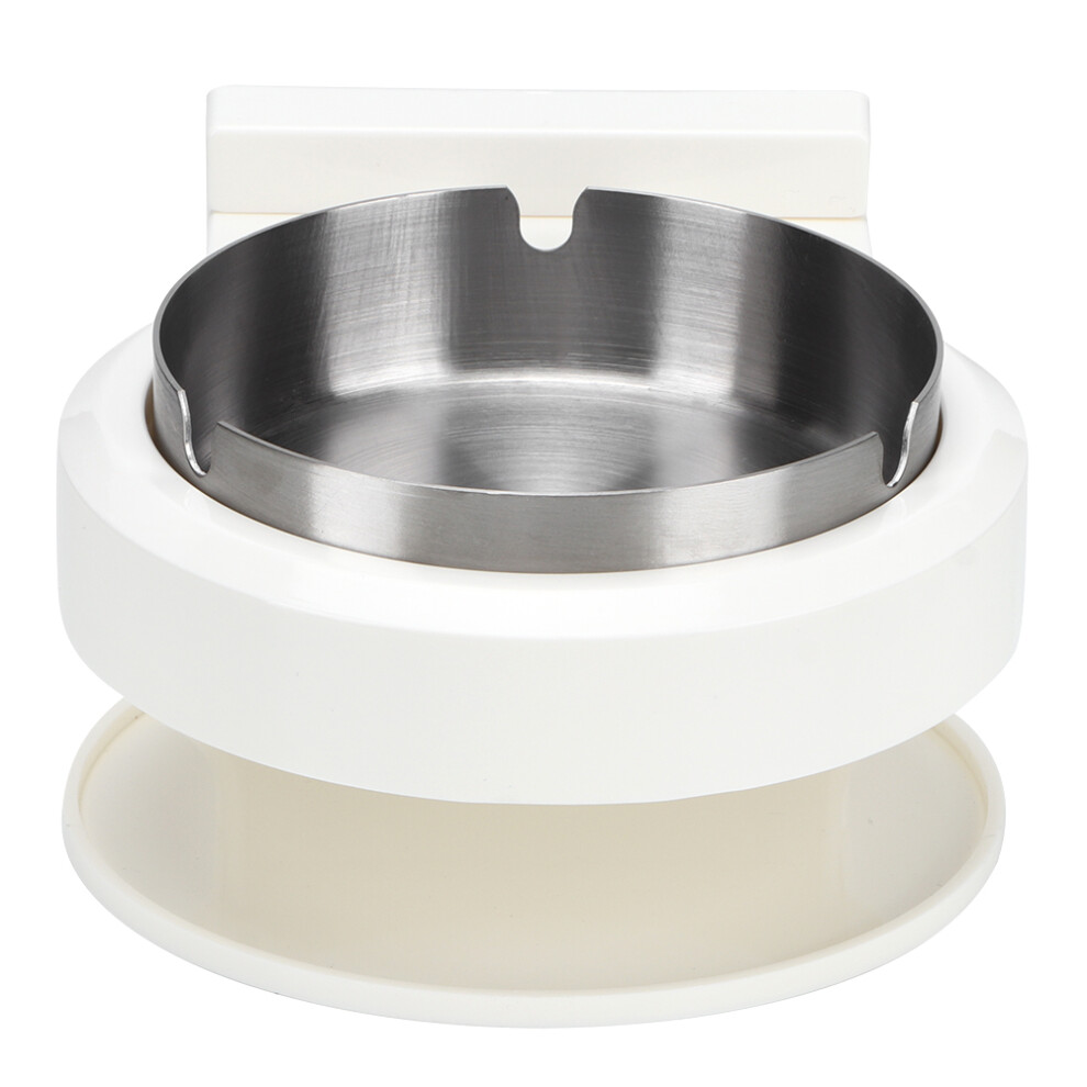 Smokeless Ashtray for Indoor Outdoor, Sealed Windproof Stainless Steel Cigarette Ashtrays with U-shaped Groove Design, Classic Design Easy Clean for H