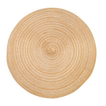 Stylish Round Placemats for Dining Table, Heat Resistant Non-Slip Table Mats Washable, 15 Inch (Set of 6)