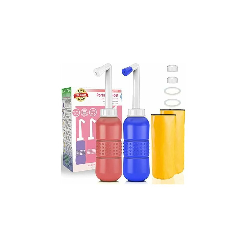 Personal Hygiene Companion, Hygiene Care for Postpartum Recovery Ergonomic 450ml Leakproof Portable Peri Bottle for Perineal Cleansing, Travel Bidet
