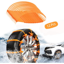 Portable Design Anti-Slip Tire Chains for Off-Road Use, Easy Installation Anti-Slip Winter Emergency Accessories Lightweight Traction System,
