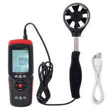 Anemometer, Precise Digital USB Anemometer GT8907 Precise Digital USB Anemometer Multifunction Wind Rate Gauges Temperature Tester Ref: 4484