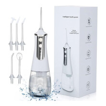 Oral Irrigator for Teeth Cleaning, Portable Oral Sprayer with 5 Adjustable Flossing Modes, Cordless Rechargeable Water Dental Flosser with Detachable
