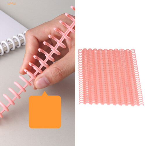 Loose Leaf Binding Spine for Document Organization, PP Material Based Binding Coils with Cuttable Design, Closed Column Lock Spiral for School Office 1
