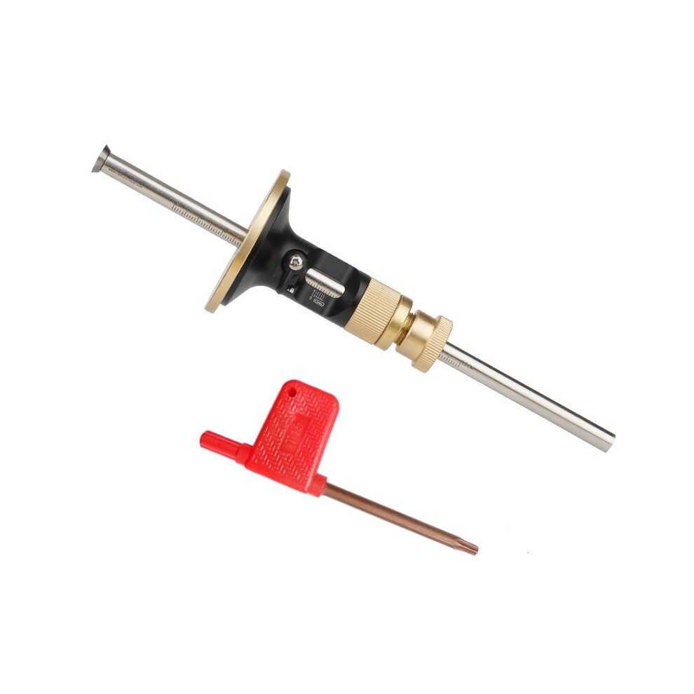 Adjustable Wheel Marking Gauge, High Accuracy Scriber With Auto Tracing Function For Fine-Tuning Depth And Width, Alloy Frame Ensures Good Durability 9423501871084