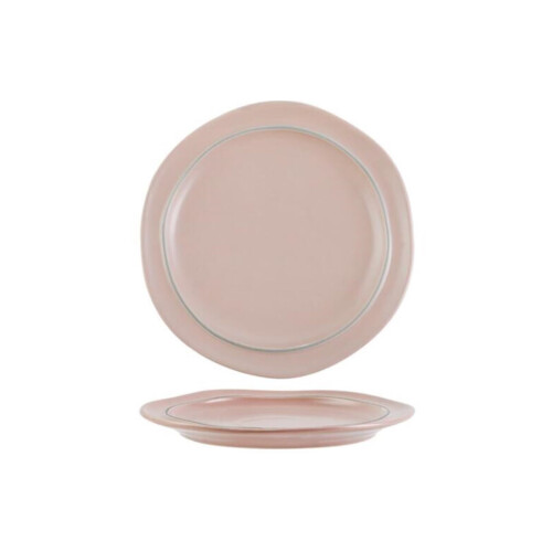 Dinnerware Set Ceramic Tableware 8Inch Flat Plates, Soup Bowls, Spoons Included
