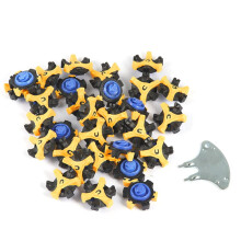 Replacement Cleat with Quick and Hassle-Free Installation, TPR Golf Shoe Spikes Featuring Good Toughness and Flexible Legs for Stable Footing on Golf