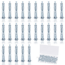 Secure Hold Fixings for Plasterboard, Easy to Install Hollow Wall Anchors with Expansion Sleeve, Heavy Duty Metal Hollow Wall Anchor Bolts for